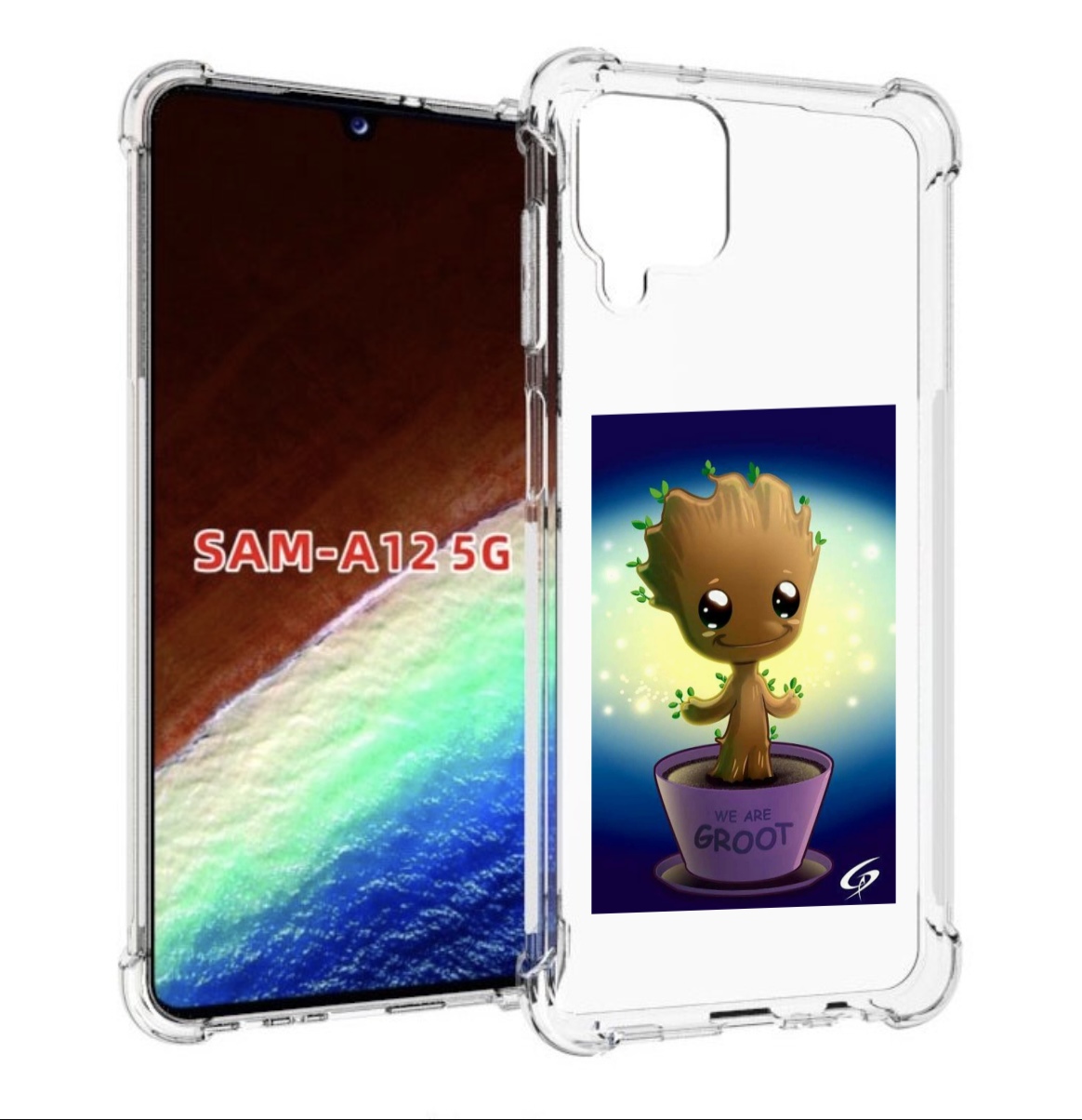 

Чехол MyPads Грут для Samsung Galaxy A12 (SM-A125F) 2020/21/A12 Nacho SM-A127F, Прозрачный, Tocco