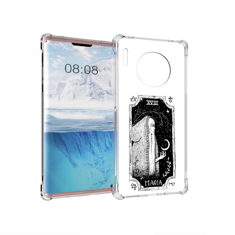 

Чехол MyPads Tocco для Huawei Mate 30 Pro лунная магия, Прозрачный, Tocco