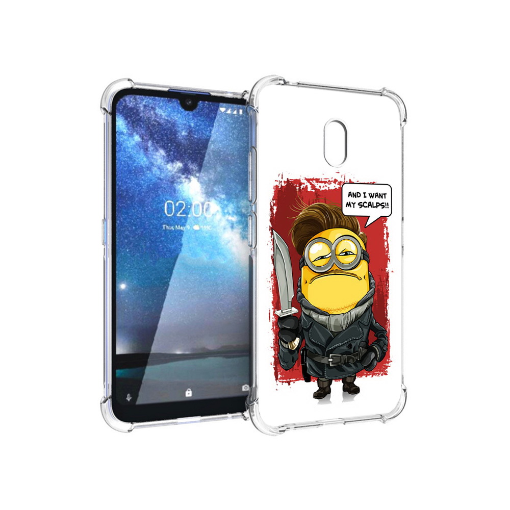 

Чехол MyPads Tocco для Nokia 2.2 миньон убийца (PT134721.103.477), Прозрачный, Tocco