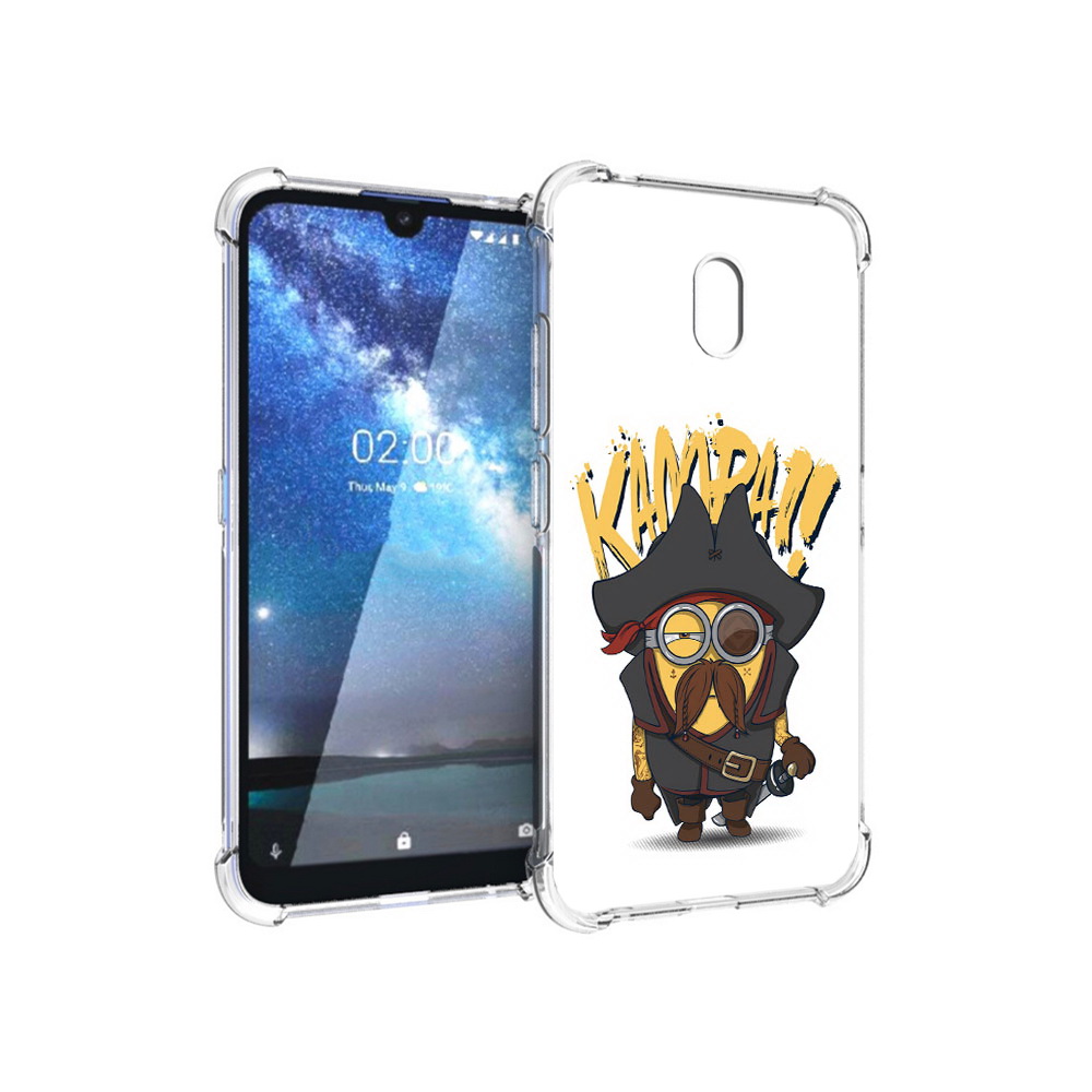 

Чехол MyPads Tocco для Nokia 2.2 миньон пират (PT134721.103.476), Прозрачный, Tocco