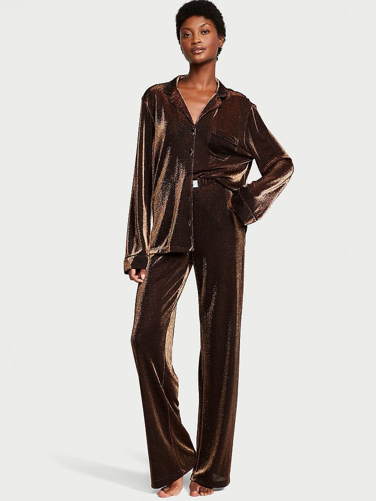 Пижама женская Victoria's Secret 11230418 коричневая 2XL