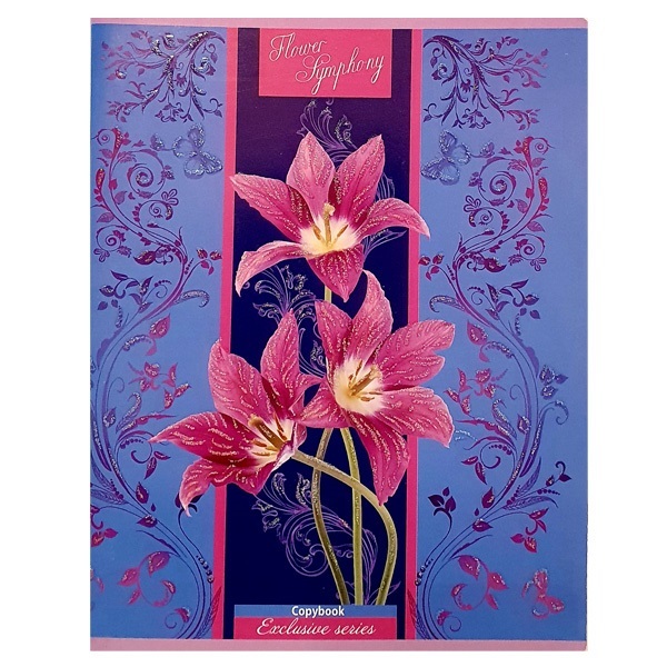 

Тетрадь общая, BG, А5, 80 л., линейка, Flower Symphony, 2 шт.