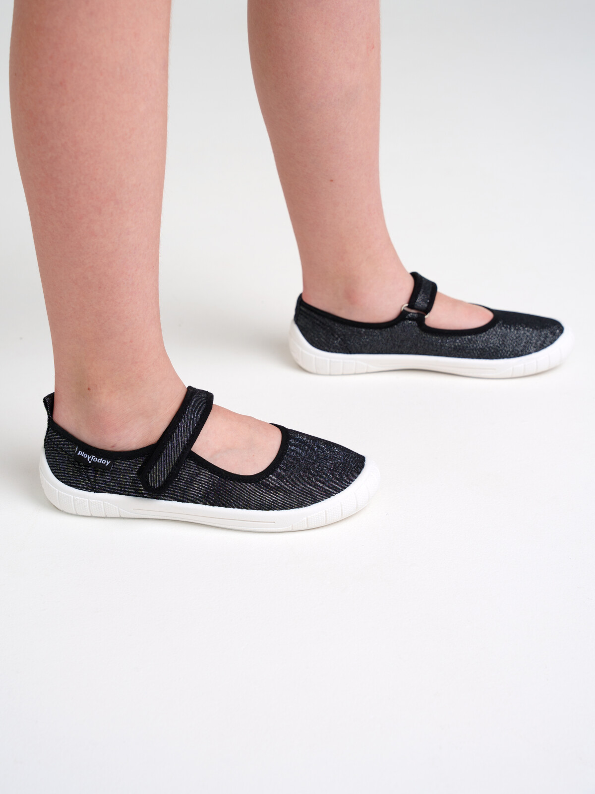 Туфли для девочек PlayToday, черный,белый, 37