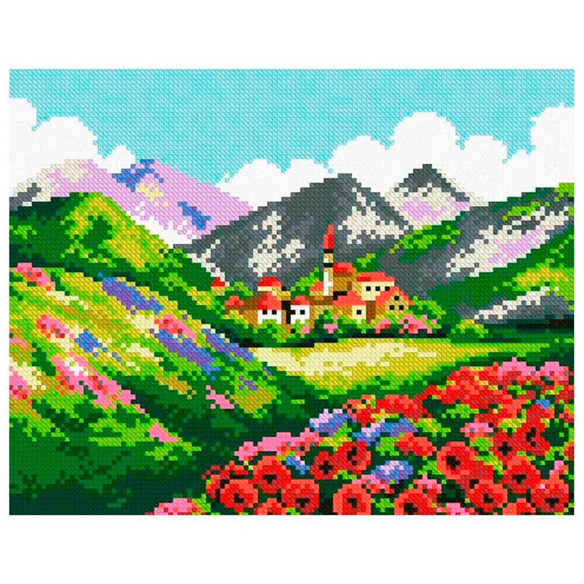 

Алмазная мозаика Красота гор, 30*24 см, АЖ-332