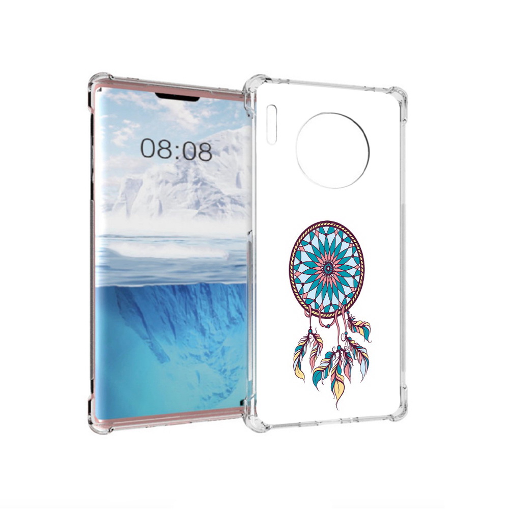 

Чехол MyPads Tocco для Huawei Mate 30 Pro ловец снов синий, Прозрачный, Tocco