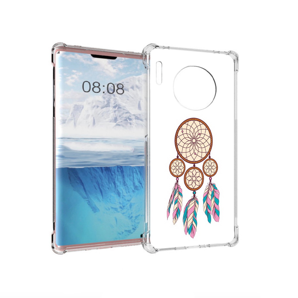 

Чехол MyPads Tocco для Huawei Mate 30 Pro ловец снов бежевый, Прозрачный, Tocco