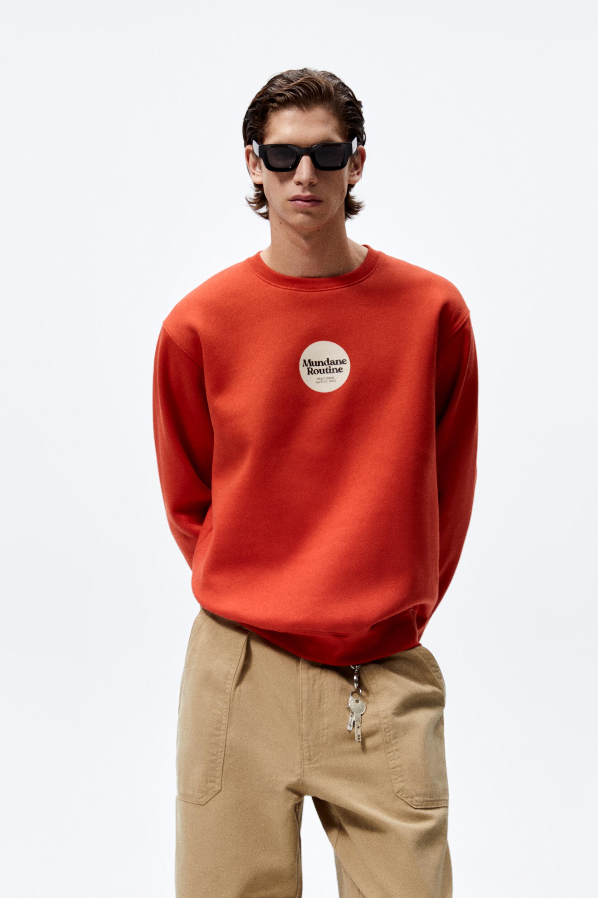 

Свитшот мужской ZARA 06224362 красный S (доставка из-за рубежа), 06224362