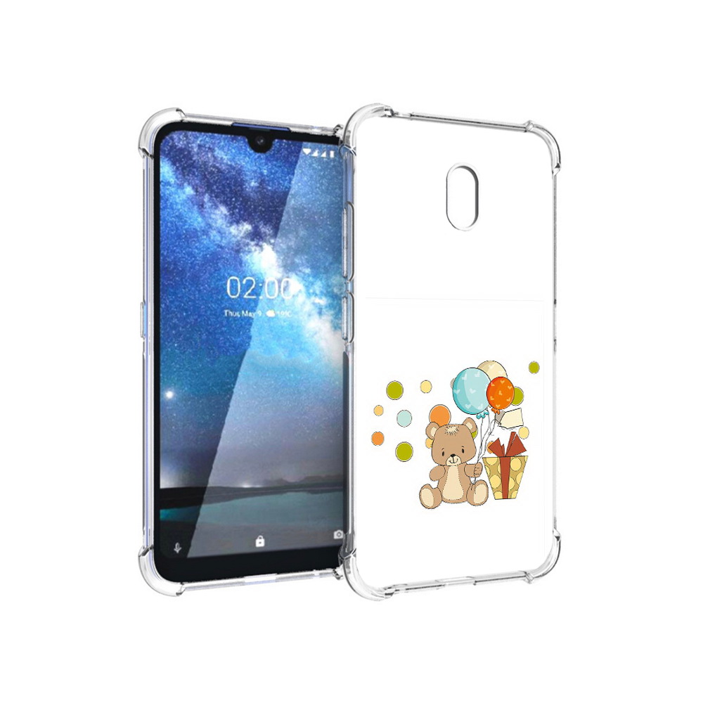 

Чехол MyPads Tocco для Nokia 2.2 медвеженок с подарком (PT134721.103.470), Прозрачный, Tocco