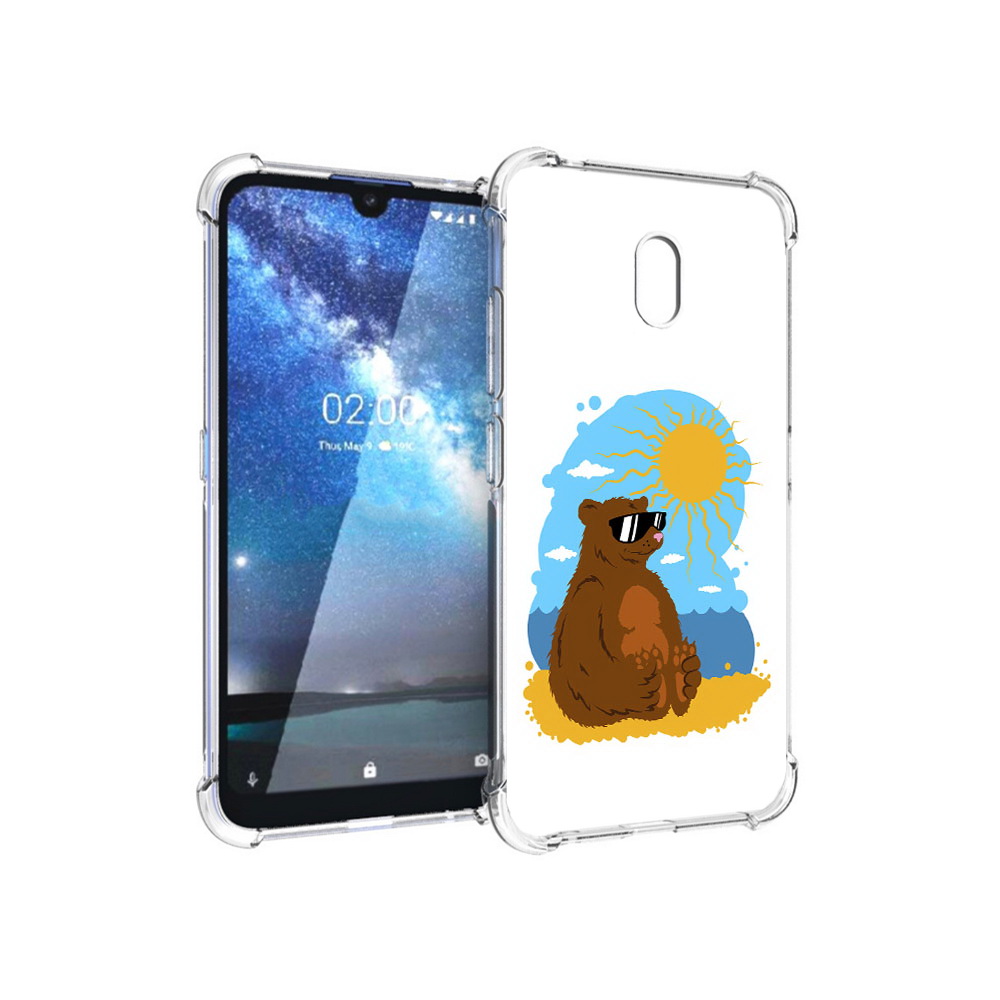

Чехол MyPads Tocco для Nokia 2.2 медведь на чиле (PT134721.103.468), Прозрачный, Tocco