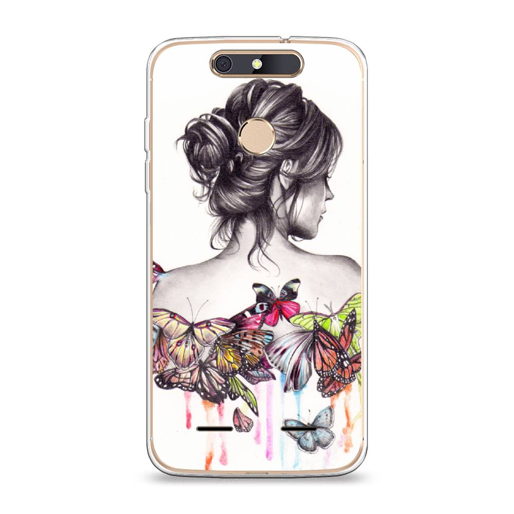 

Чехол Awog на ZTE Blade V8 mini / ЗТЕ Блэйд V8 mini "Девушка с бабочками", 131950-10