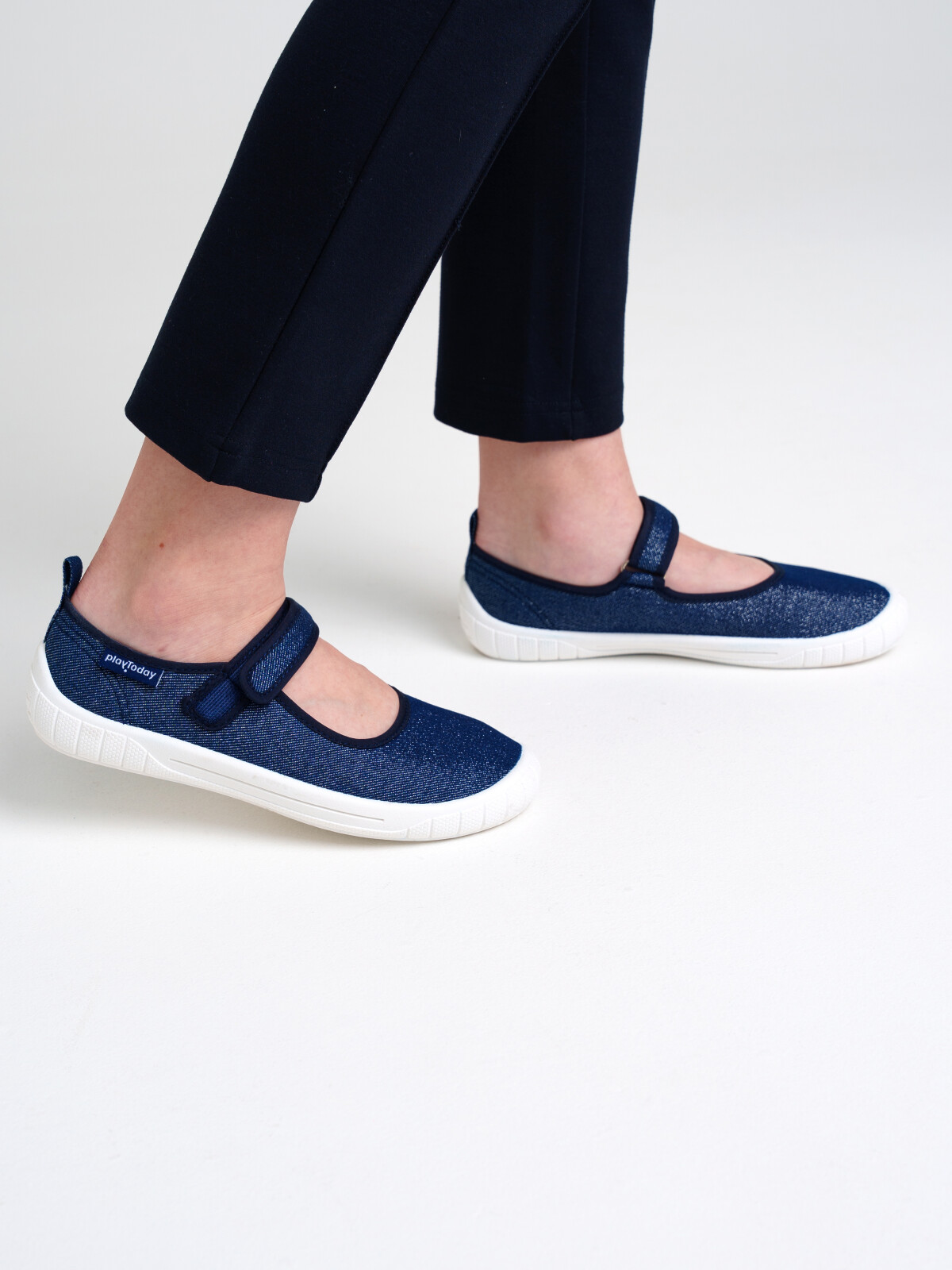 Туфли для девочек PlayToday, тёмно-синий,белый, 37
