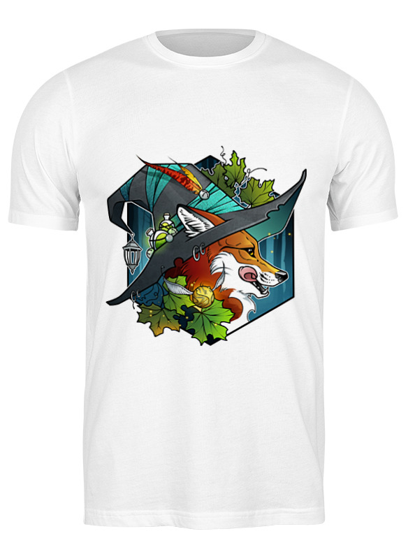 

Футболка мужская Printio Witch fox белая M, Белый, Witch fox