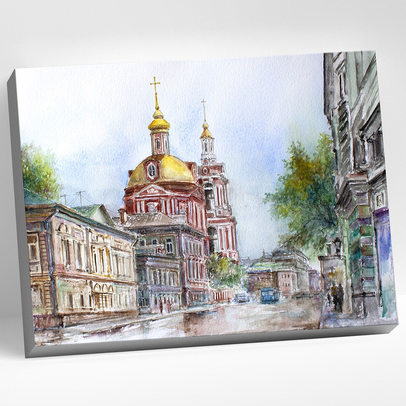 

Картина по номерам 40х50 Дорофеев С.В. Москва, Старая Басманная улица