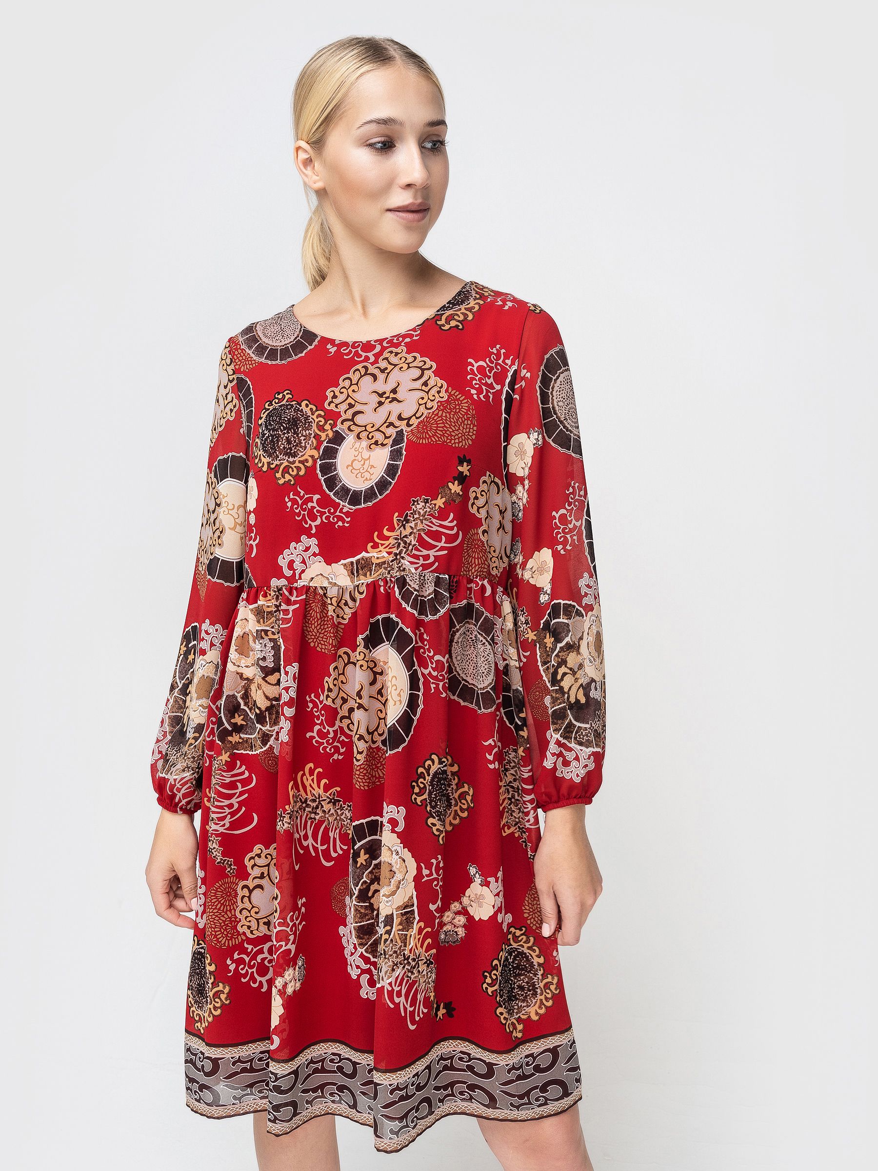 Платье женское AM One AM-7604/0 красное 54 RU