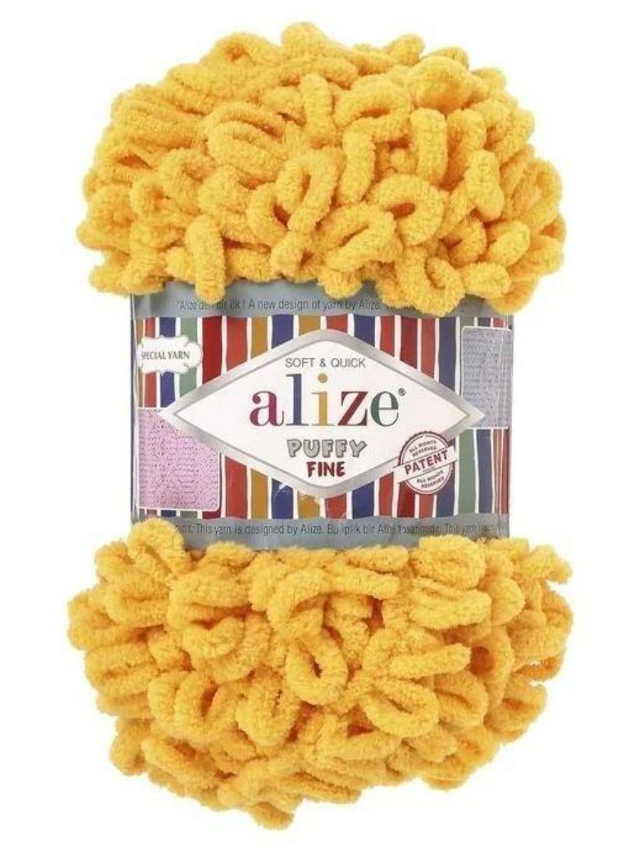 

Пряжа ALIZE "Puffy fine", 100% микрополиэстер, 14,5 мх100 г, 82 светлая горчица, Желтый, "Puffy fine", 100% микрополиэстер, 14,5 мх100 г, 82 светлая горчица
