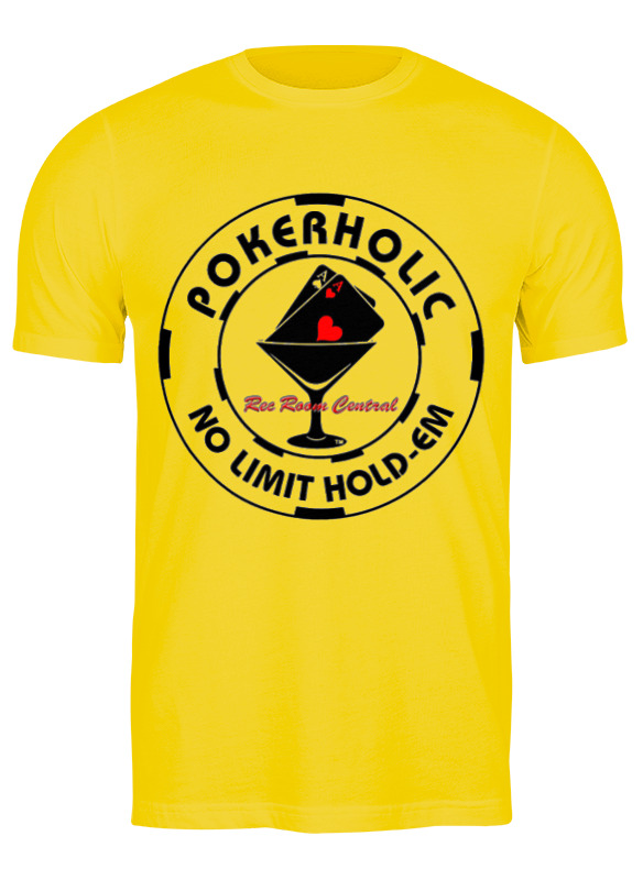 

Футболка мужская Printio Pokerholic желтая 3XL, Желтый, Pokerholic
