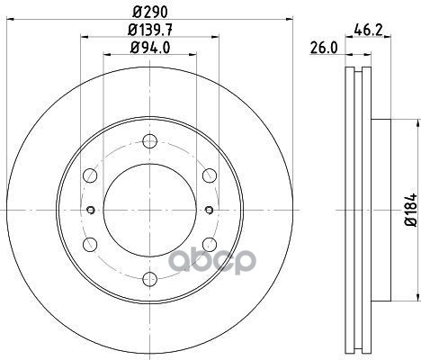 

Тормозной диск NISSHINBO ND3016K