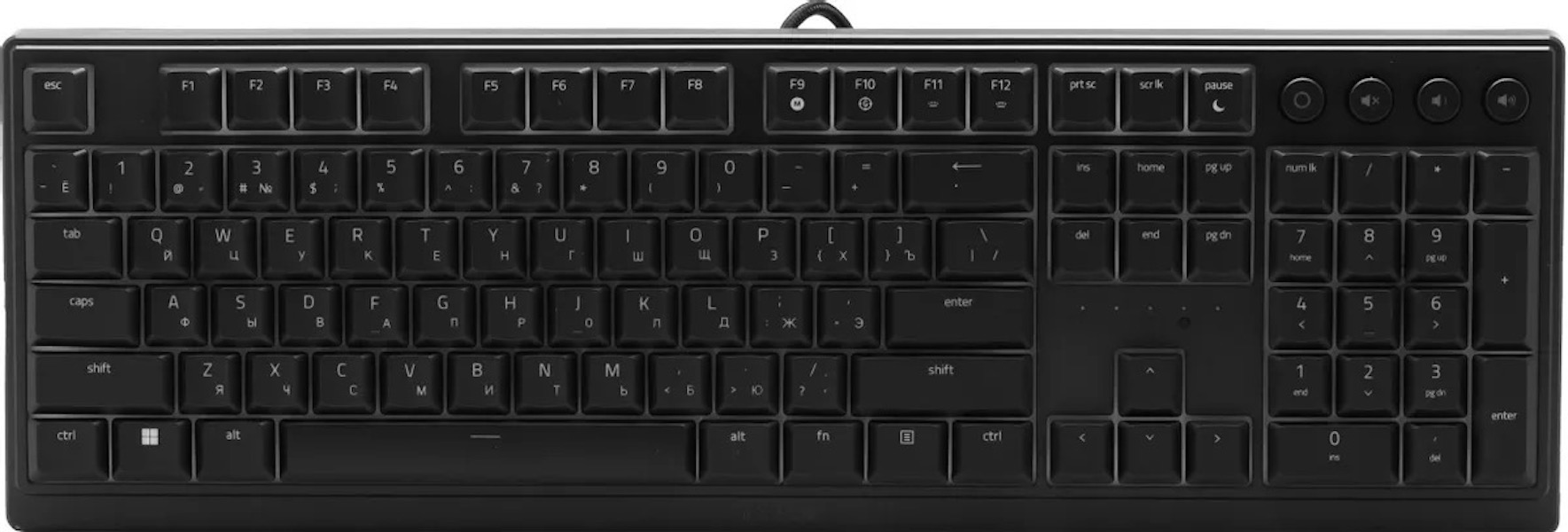 Клавиатура Razer Ornata V3,  USB, c подставкой для запястий, черный rz03-04460800-r3r1