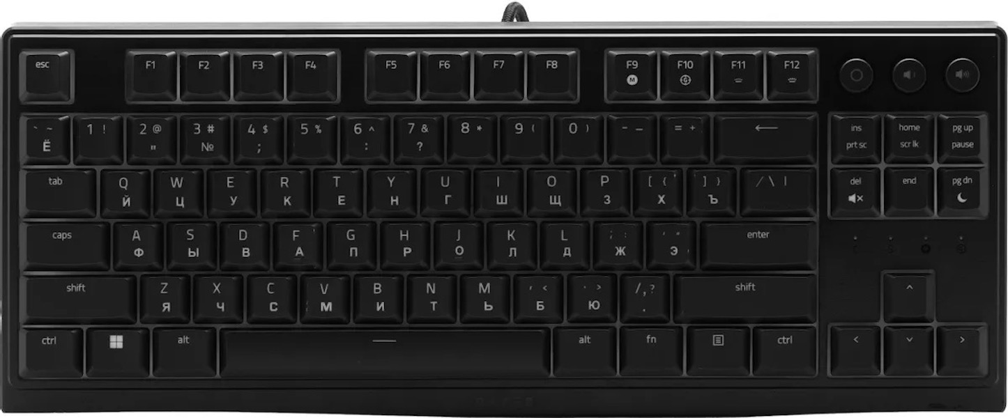 Клавиатура Razer Ornata V3 Tenkeyless,  USB, c подставкой для запястий, черный rz03-048801