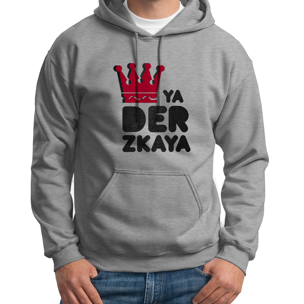 

Худи унисекс CoolPodarok Ya derzkayaя дерзкая серое 52 RU, Серый, S0113909