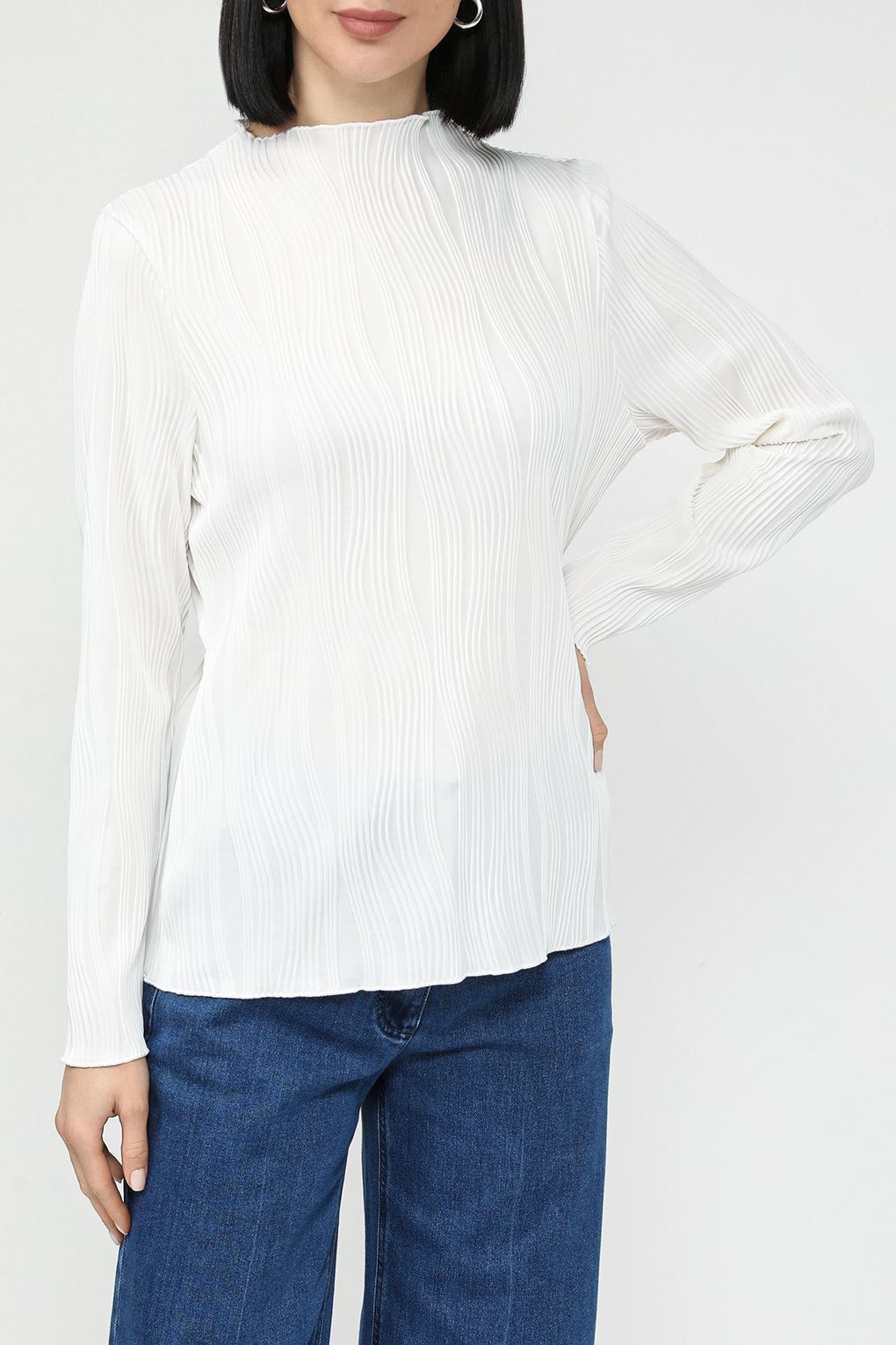 

Лонгслив женский Gerry Weber 370228-35032 белый 40, 370228-35032