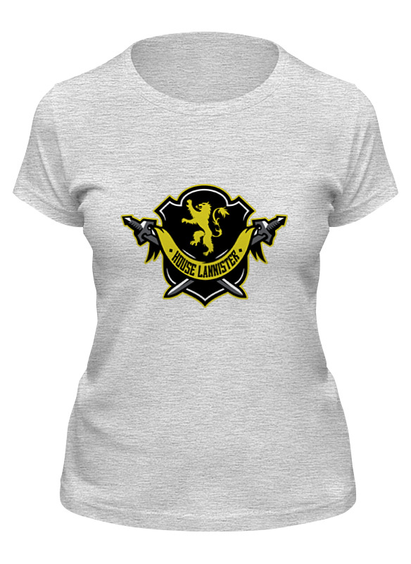 

Футболка женская Printio House lannister серая L, House lannister