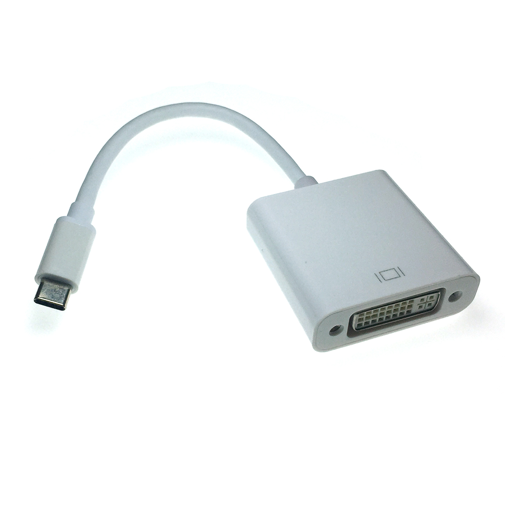 Адаптер Espada USB Type-C-DVI , M-F 0,15м White (EUSBCDVI)