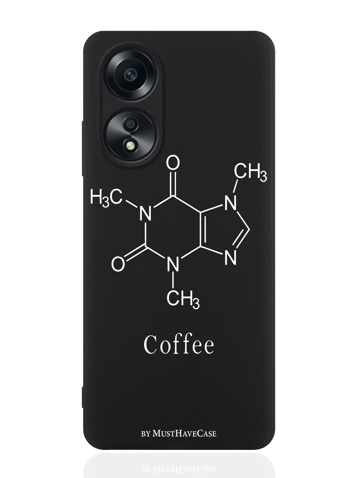 

Чехол для смартфона Oppo A58 4G Молекула кофе, Черный;белый, Oppo A58 4G