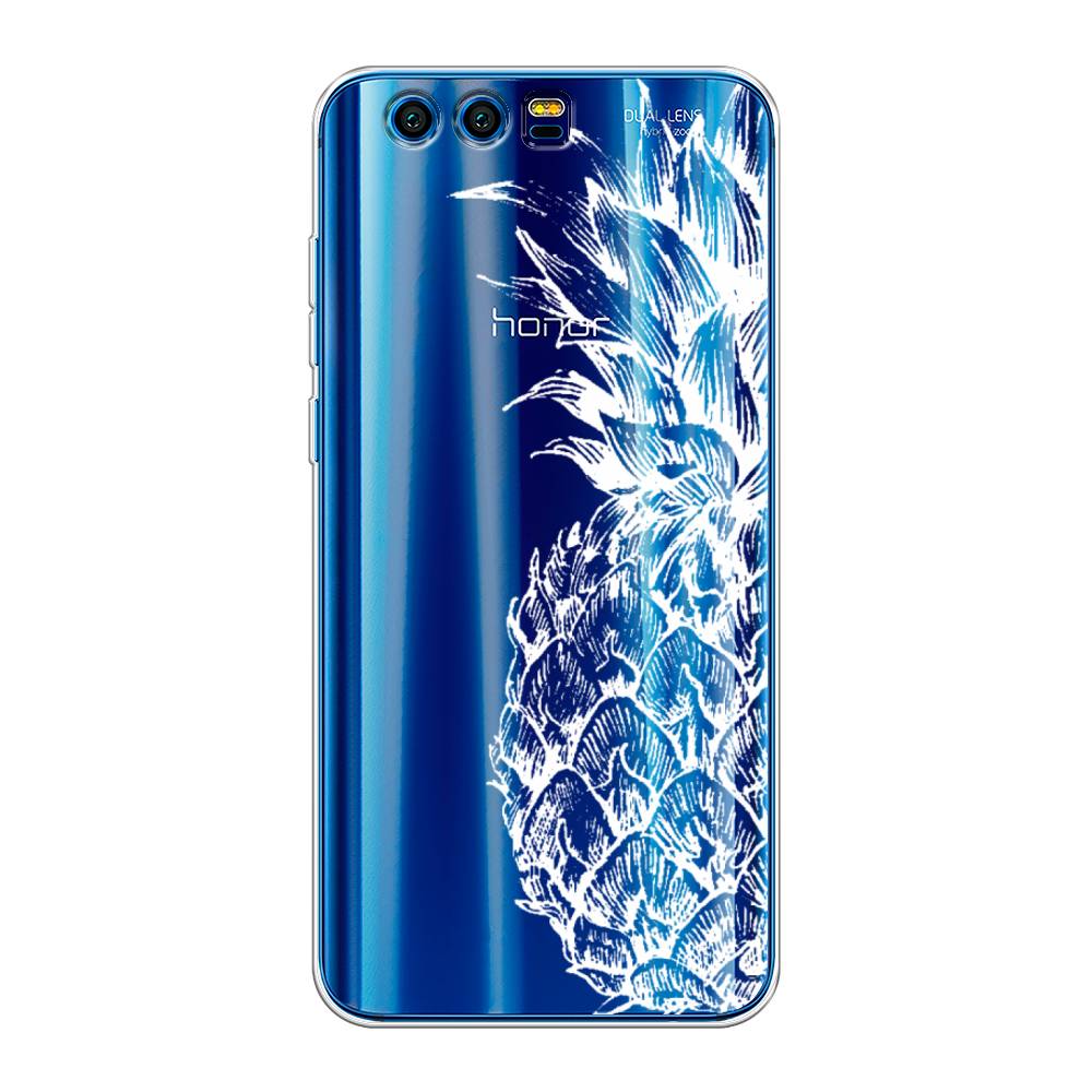 

Чехол Awog на Honor 9 "Ананас графика белая", Разноцветный, 62450-10