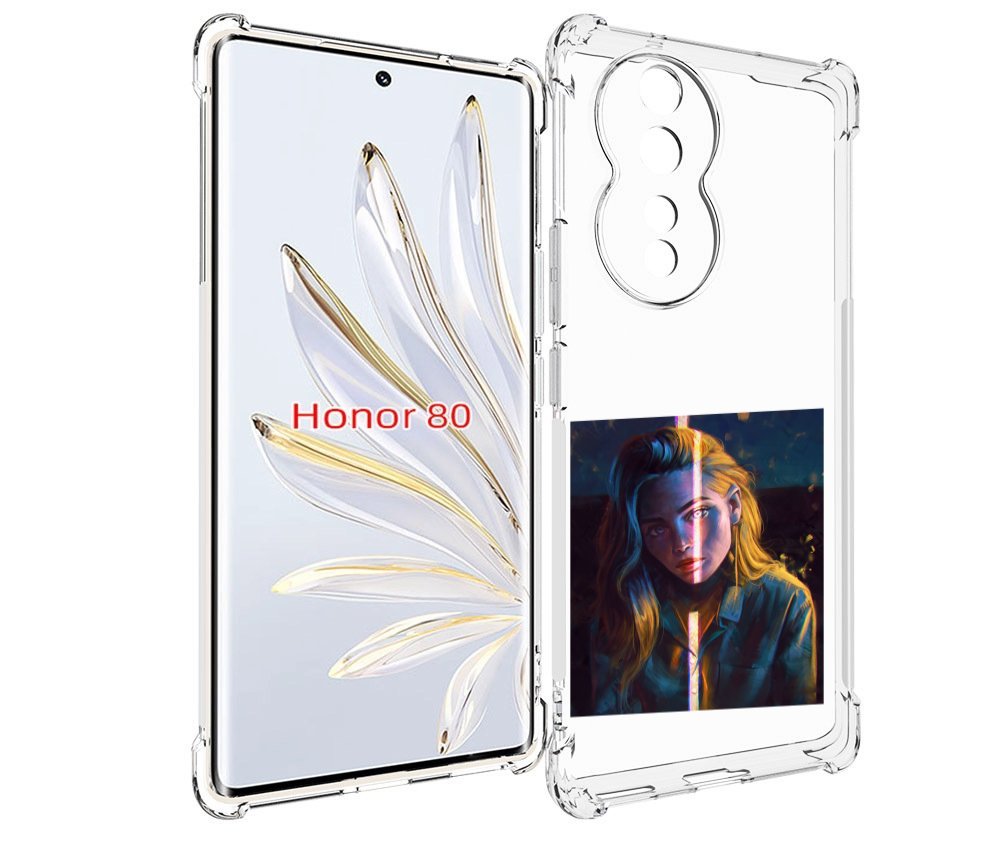 

Чехол MyPads девушка-в-тени для Honor 80, Прозрачный, Tocco