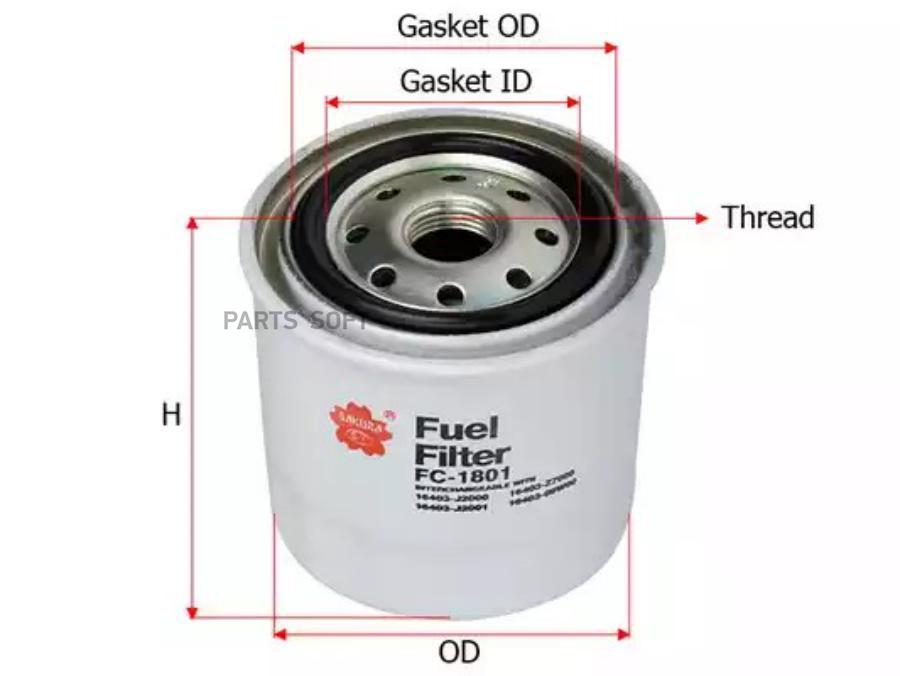 

Фильтр топливный toyota lc 3.0-3.4d 80-89