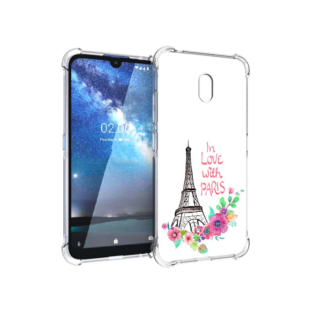 

Чехол MyPads Tocco для Nokia 2.2 любимый париж (PT134721.103.452), Прозрачный, Tocco