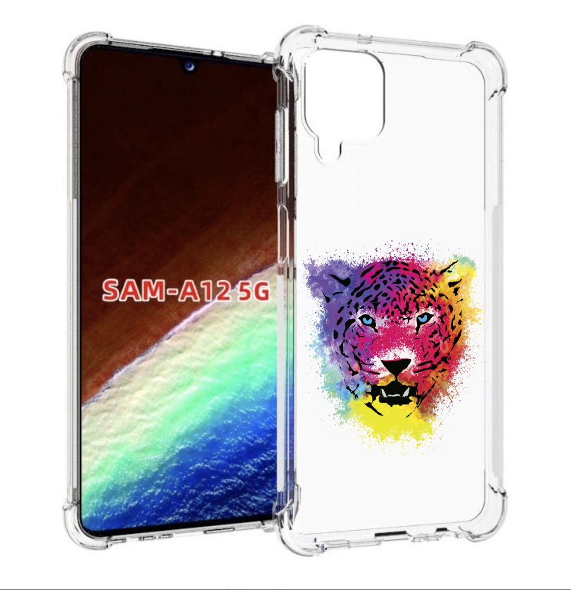 

Чехол MyPads Гепард для Samsung Galaxy A12 (SM-A125F) 2020/21/A12 Nacho SM-A127F, Прозрачный, Tocco