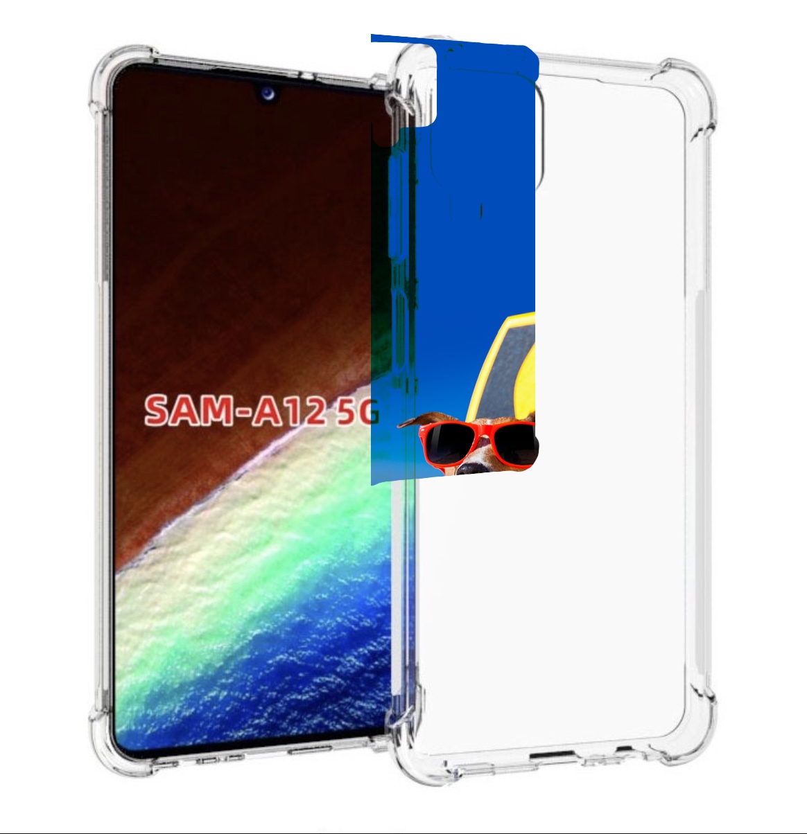 

Чехол MyPads Гавайская-собака для Samsung Galaxy A12 (SM-A125F) 2020/21/A12 Nacho SM-A127F, Прозрачный, Tocco