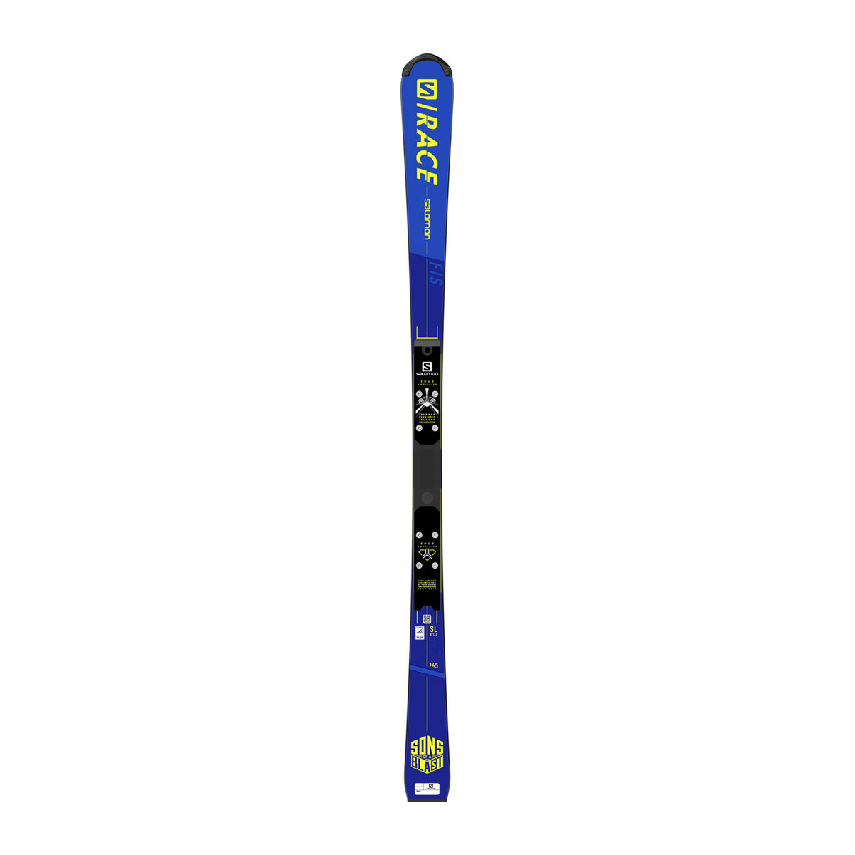 фото Горные лыжи salomon s/race fis sl 2021 blue/yellow, 165 см