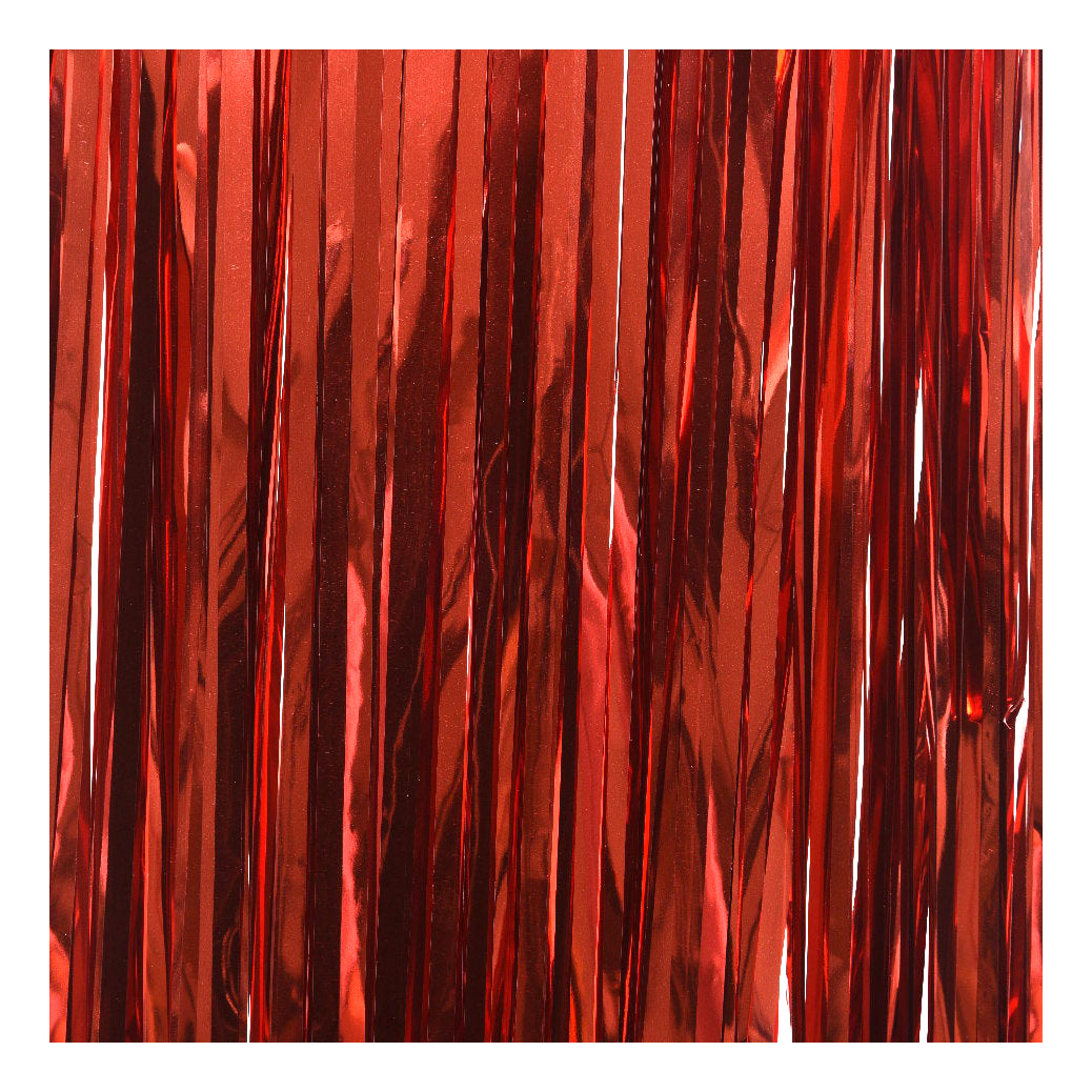 фото Дождик искусственный kaemingk красный 90 х 200 см