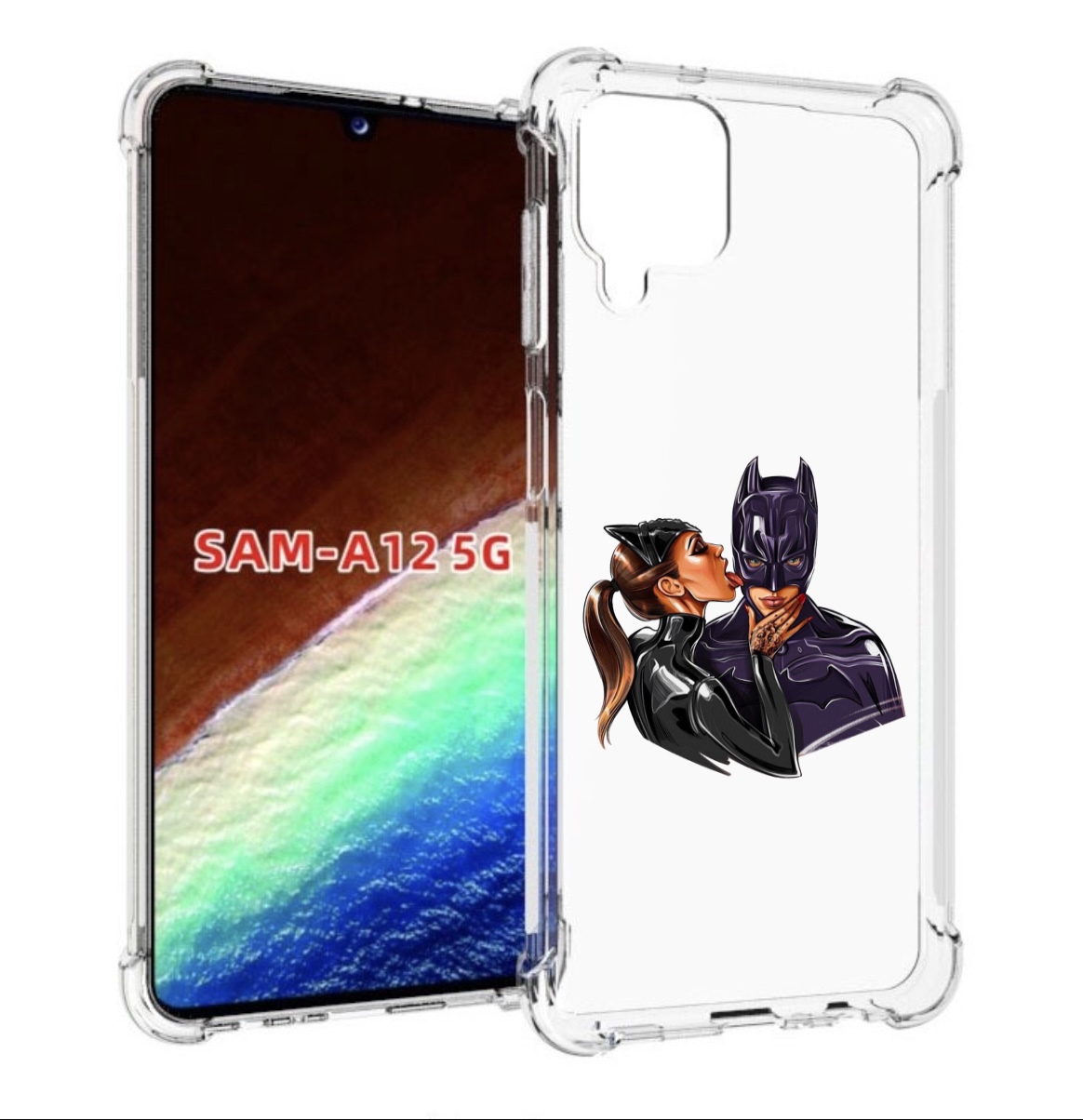 

Чехол MyPads Бэтман для Samsung Galaxy A12 (SM-A125F) 2020/21/A12 Nacho SM-A127F, Прозрачный, Tocco