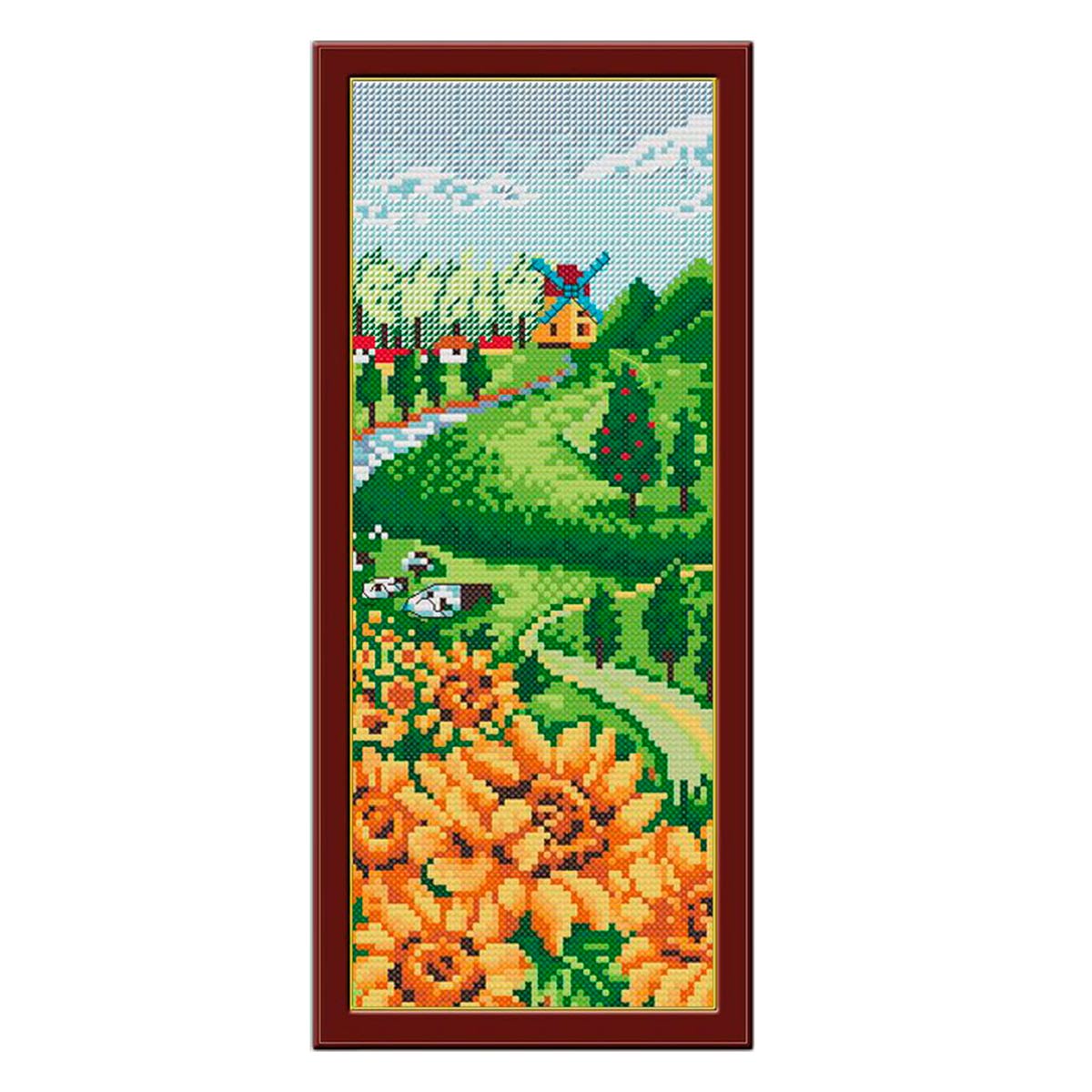 фото Алмазная мозаика " лето", 14x36 см, арт. 1417 cristyle