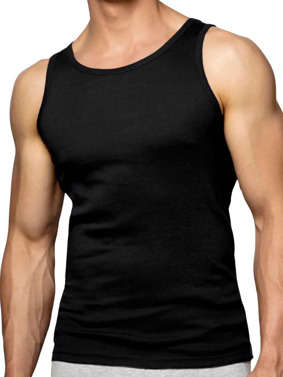 

Майка мужская Atlantic BMV-046 черная 2XL, Черный, BMV-046