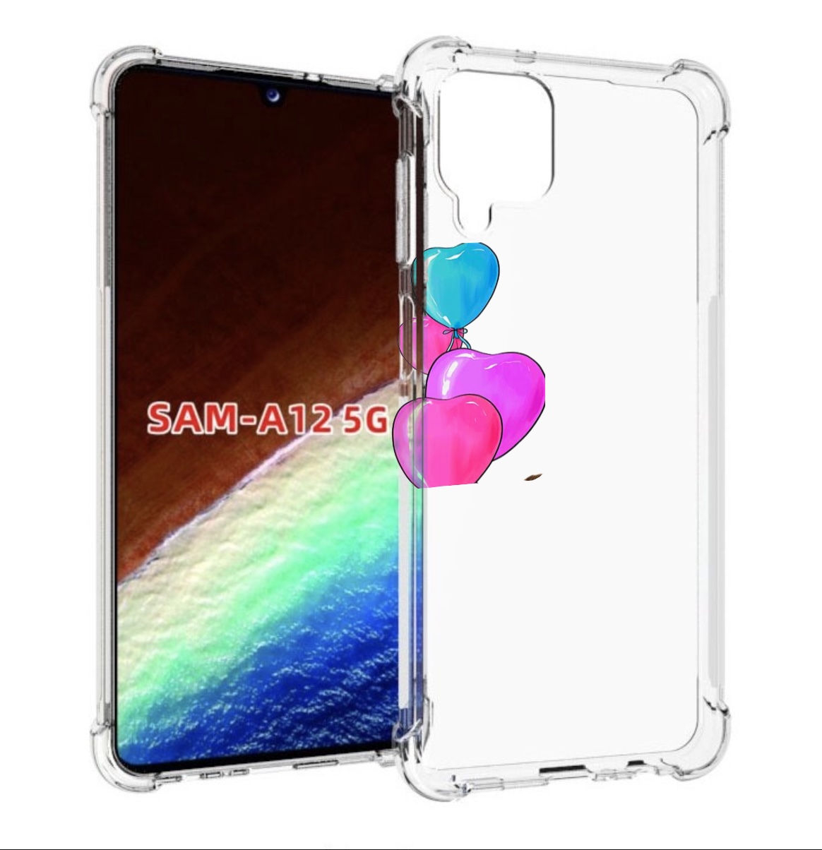 

Чехол MyPads Будь-собой для Samsung Galaxy A12 (SM-A125F) 2020/21/A12 Nacho SM-A127F, Прозрачный, Tocco