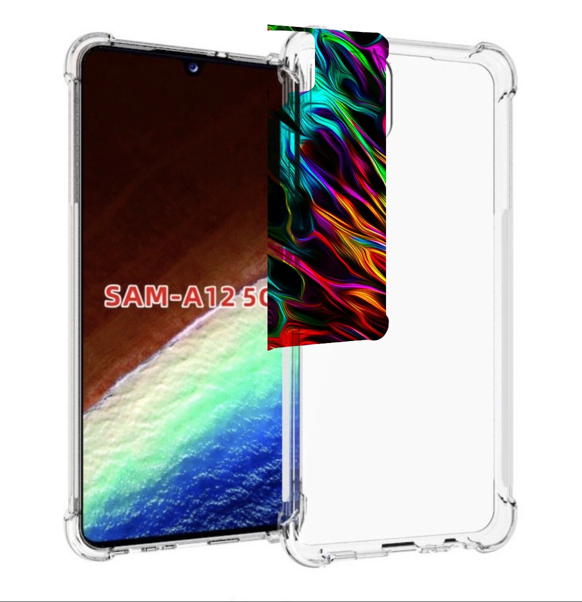

Чехол MyPads Бензин для Samsung Galaxy A12 (SM-A125F) 2020/21/A12 Nacho SM-A127F, Прозрачный, Tocco