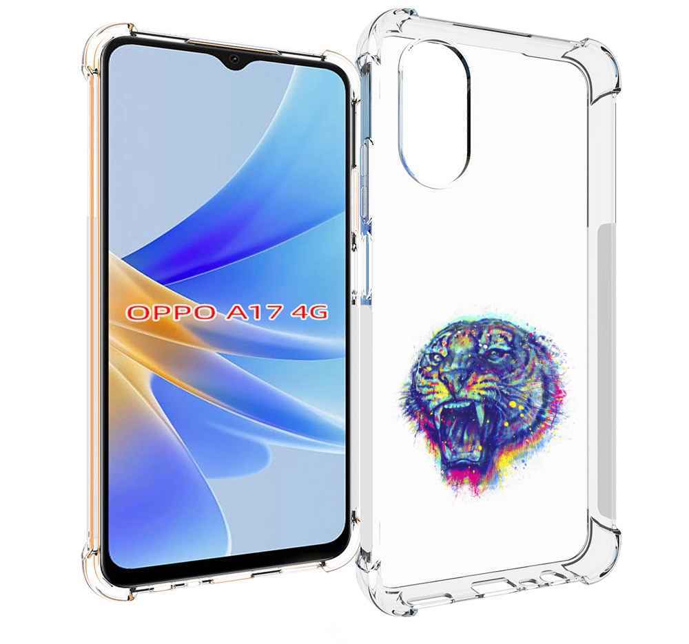 

Чехол MyPads Тигр 2 для OPPO A17, Прозрачный, Tocco
