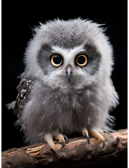 

Алмазная мозаика без подрамника Совёнок, 25x20 см, 39 цветов, 68973, РА-595