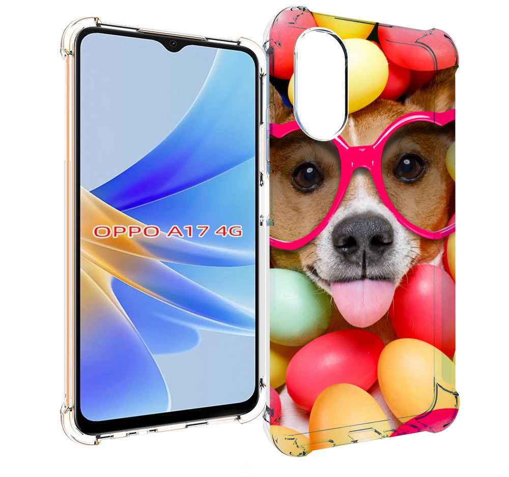 

Чехол MyPads Собака-в-яйцах для OPPO A17, Прозрачный, Tocco