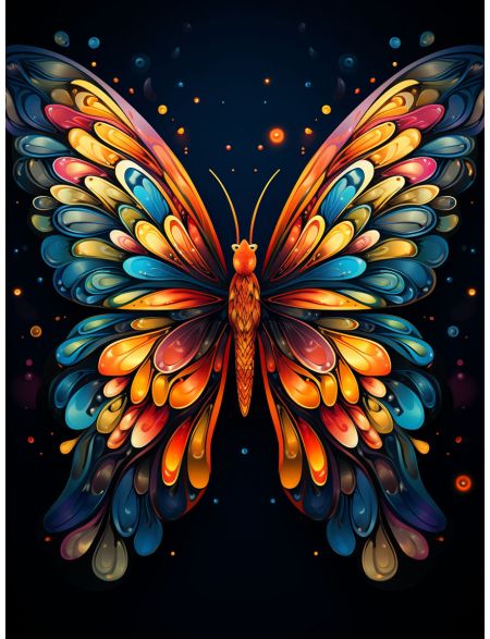 

Алмазная мозаика на подрамнике Бабочка, 70x50 см, 50 цветов, 68965, ПРА-593