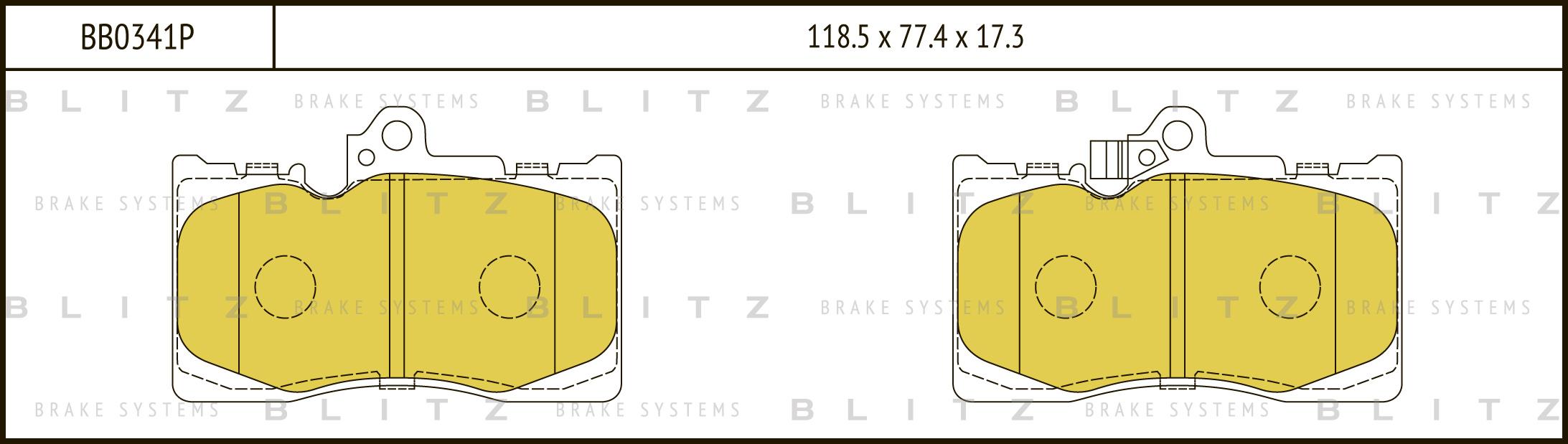

Колодки Пер.Lexus Gs Series 05=> Blitz Арт. Bb0341P