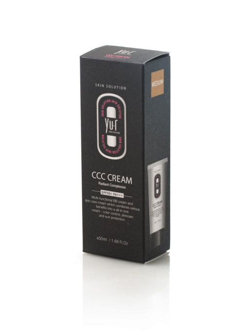 CC-крем для лица YU.R CCC Cream medium корректирующий, средний, 50 мл стойкая кератиновая крем краска cot 7 01 средний блондин пепельный 90 мл