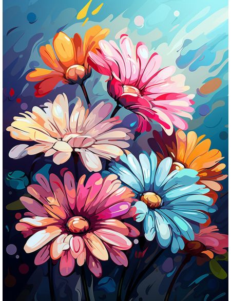 

Алмазная мозаика без подрамника Букет цветов, 25x20 см, 40 цветов, 68943, РА-592
