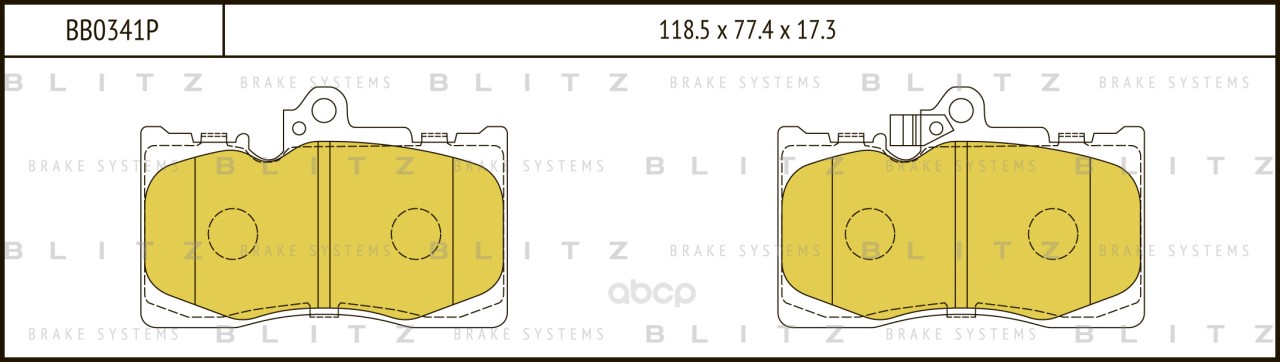 

Колодки Пер.Lexus Gs Series 05=> Blitz Арт. Bb0341P