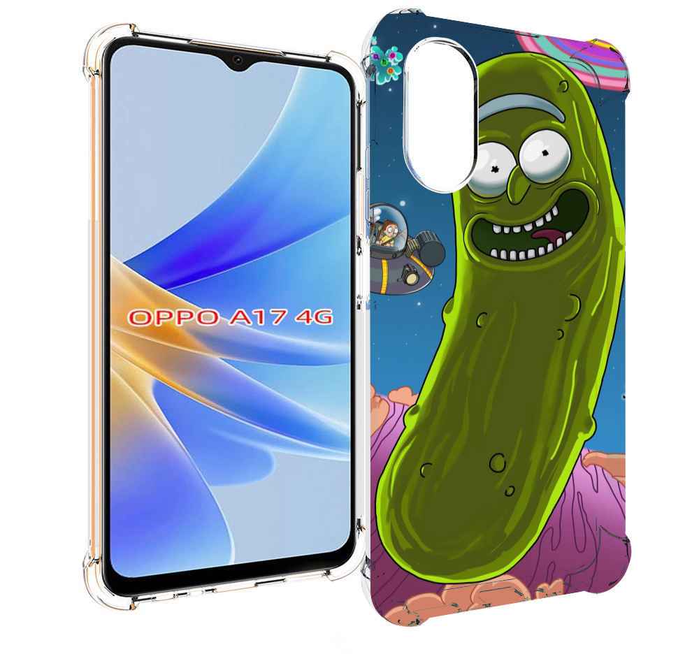 

Чехол MyPads Рик огурец для OPPO A17, Прозрачный, Tocco